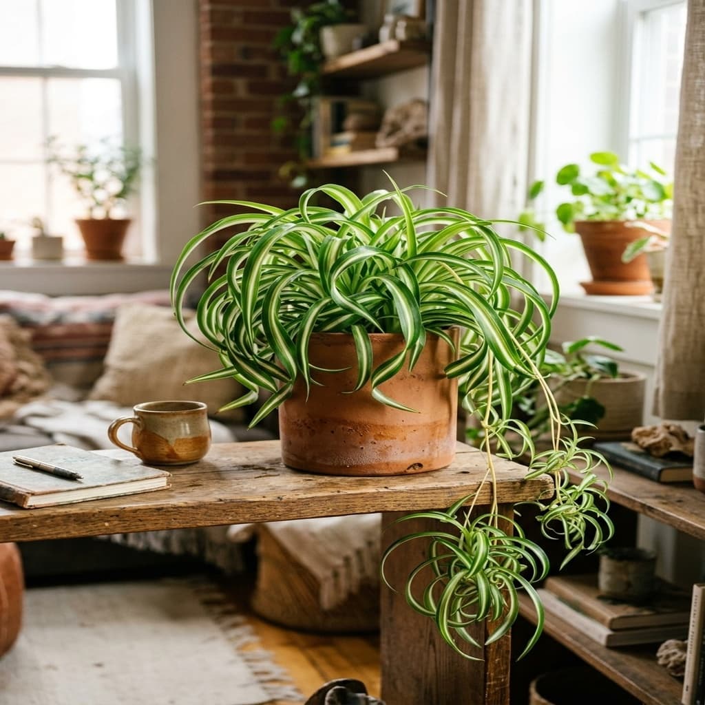 Chlorophytum Comosum "Bonnie" (Curly Spider Plant)
