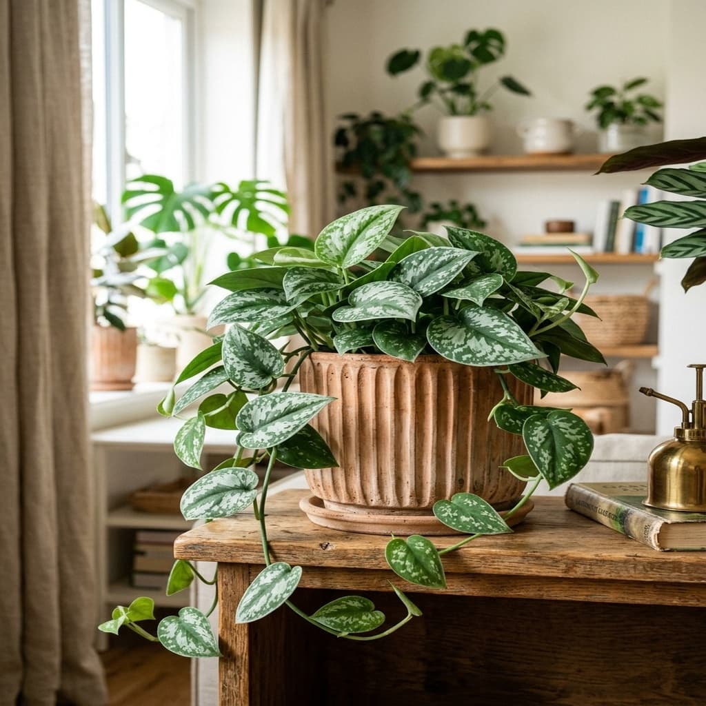 Scindapsus Pictus (Satin Silver Pothos)
