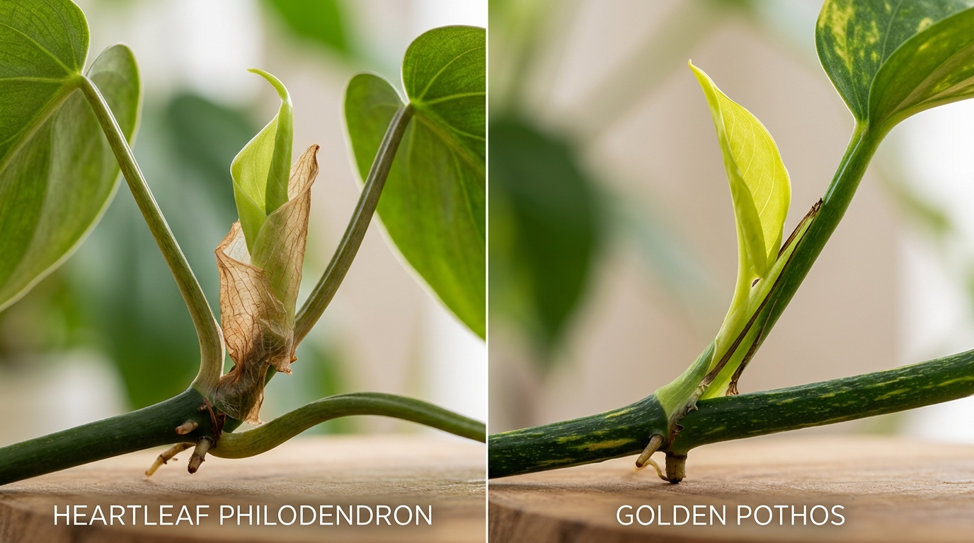 Cataphyll vs Pothos Macro Comparison
